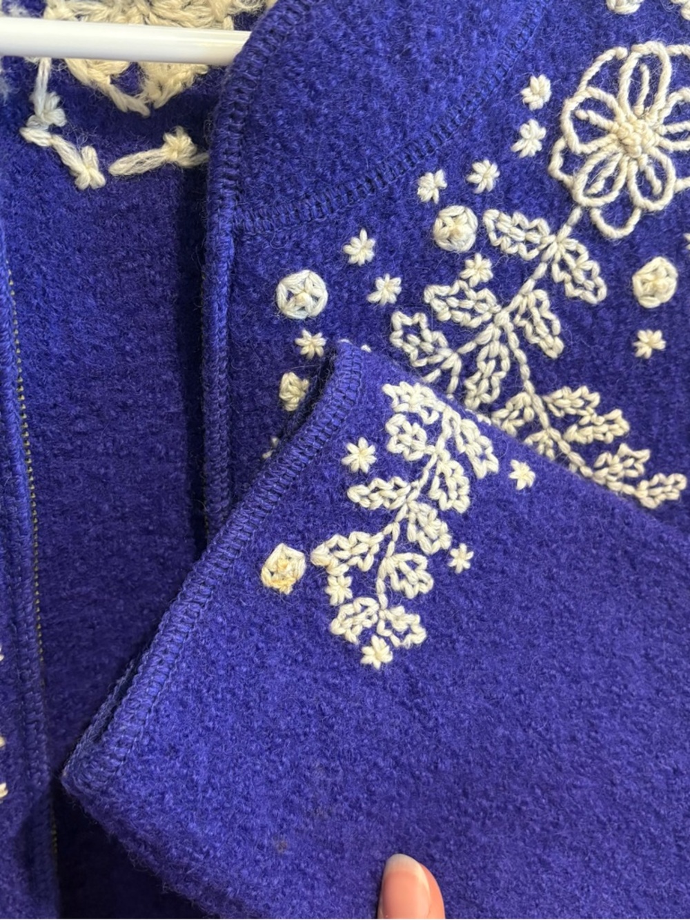 Embroidered Wool Zip Jacket - Picture 4 of 13